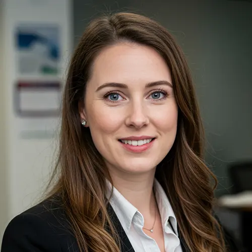 Zufriedene Kundin übergibt einen Orientteppich an einen seriösen Käufer im Büro – Symbolbild für erfolgreiche Teppichbewertung und Abwicklung